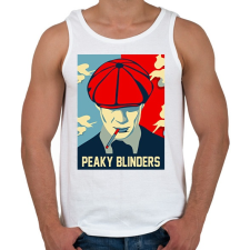 PRINTFASHION Peaky Blinders smoke - Férfi atléta - Fehér atléta, trikó