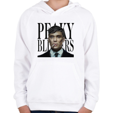 PRINTFASHION Peaky Blinders- Vonalas - Gyerek kapucnis pulóver - Fehér gyerek pulóver, kardigán
