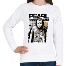 PRINTFASHION Pearl Jam - Női pulóver - Fehér női pulóver, kardigán
