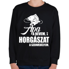 PRINTFASHION Peca Fehér - Gyerek pulóver - Fekete