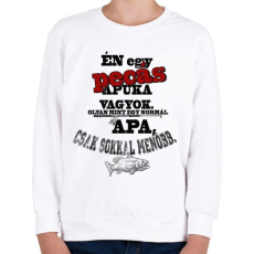 PRINTFASHION Pecás apuka - Gyerek pulóver - Fehér