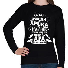 PRINTFASHION Pecás apuka - Női pulóver - Fekete női pulóver, kardigán