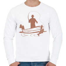 PRINTFASHION pecás - Férfi pulóver - Fehér férfi pulóver, kardigán