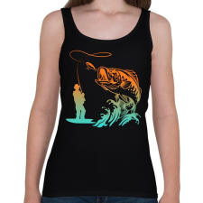 PRINTFASHION pecás - Női atléta - Fekete női trikó