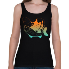 PRINTFASHION pecás - Női atléta - Fekete női trikó