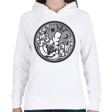 PRINTFASHION pecsvaros-01 - Női kapucnis pulóver - Fehér női pulóver, kardigán