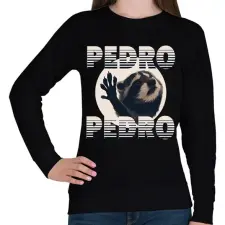 PRINTFASHION Pedro - Női pulóver - Fekete női pulóver, kardigán