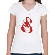 PRINTFASHION Penny Dreadful - Női V-nyakú póló - Fehér