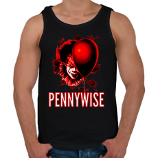 PRINTFASHION PENNYWISE 3 - Férfi atléta - Fekete