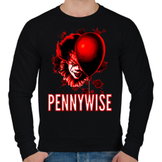 PRINTFASHION PENNYWISE 3 - Férfi pulóver - Fekete