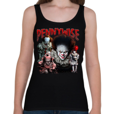 PRINTFASHION Pennywise - Női atléta - Fekete női trikó