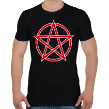 PRINTFASHION pentagram - Férfi póló - Fekete férfi póló