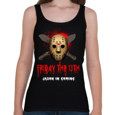 PRINTFASHION PÉNTEK 13 - Női atléta - Fekete