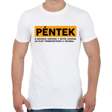 PRINTFASHION Péntek - Pálinka - Férfi póló - Fehér férfi póló