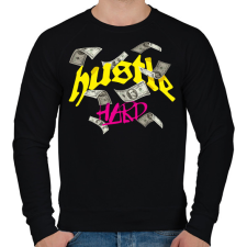 PRINTFASHION Pénz Pénz Pénz - Férfi pulóver - Fekete férfi pulóver, kardigán