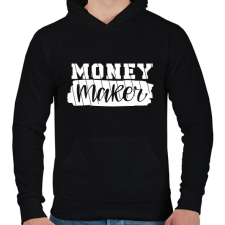 PRINTFASHION Pénzes páros - pénz kereső 2 - Férfi kapucnis pulóver - Fekete női pulóver, kardigán