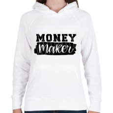 PRINTFASHION Pénzes páros -  pénz kereső - Női kapucnis pulóver - Fehér