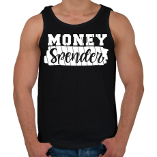 PRINTFASHION Pénzes páros - pénz szóró 2 - Férfi atléta - Fekete