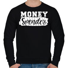 PRINTFASHION Pénzes páros - pénz szóró 2 - Férfi pulóver - Fekete