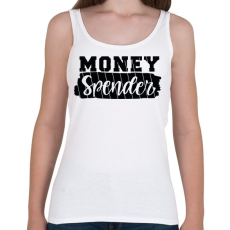 PRINTFASHION Pénzes páros - pénz szóró - Női atléta - Fehér