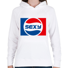 PRINTFASHION pepsi sexy 1 - Női kapucnis pulóver - Fehér női pulóver, kardigán