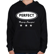 PRINTFASHION PERFECT - Gyerek kapucnis pulóver - Fekete
