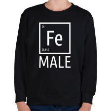 PRINTFASHION Periodic Ironman Női Fehér - Gyerek pulóver - Fekete gyerek pulóver, kardigán