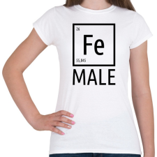 PRINTFASHION Periodic Ironman Női  Fekete - Női póló - Fehér női póló