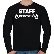 PRINTFASHION Perzselő Staff - Férfi pulóver - Fekete