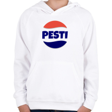 PRINTFASHION PESTI - Gyerek kapucnis pulóver - Fehér gyerek pulóver, kardigán