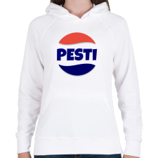 PRINTFASHION PESTI - Női kapucnis pulóver - Fehér női pulóver, kardigán