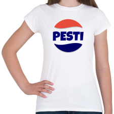 PRINTFASHION PESTI - Női póló - Fehér női póló