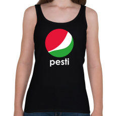 PRINTFASHION Pesti - Pepsi - Női atléta - Fekete