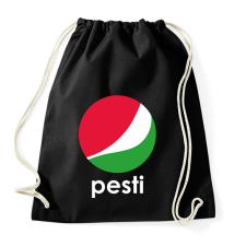 PRINTFASHION Pesti - Pepsi - Sportzsák, Tornazsák - Fekete tornazsák