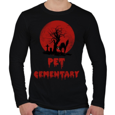 PRINTFASHION pet cementary - Férfi hosszú ujjú póló - Fekete férfi póló
