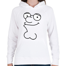 PRINTFASHION Peter Griffin - Női kapucnis pulóver - Fehér női pulóver, kardigán