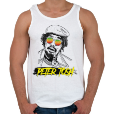 PRINTFASHION Peter Tosh - Reggae - Férfi atléta - Fehér