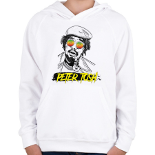 PRINTFASHION Peter Tosh - Reggae - Gyerek kapucnis pulóver - Fehér gyerek pulóver, kardigán