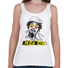 PRINTFASHION Peter Tosh - Reggae - Női atléta - Fehér