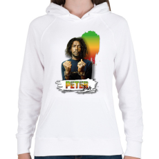 PRINTFASHION Peter Tosh - reggae - Női kapucnis pulóver - Fehér