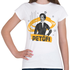 PRINTFASHION Petőfi Sándor - Női póló - Fehér női póló