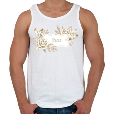 PRINTFASHION Petra - Férfi atléta - Fehér