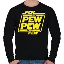 PRINTFASHION Pew pew pew - Férfi pulóver - Fekete férfi pulóver, kardigán