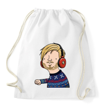 PRINTFASHION pewdiepie - Sportzsák, Tornazsák - Fehér tornazsák