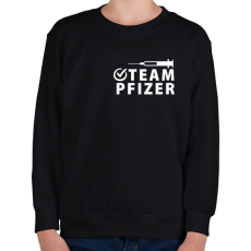 PRINTFASHION Pfizer Team - Gyerek pulóver - Fekete