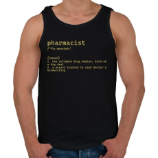 PRINTFASHION Pharmacist (noun) - Férfi atléta - Fekete
