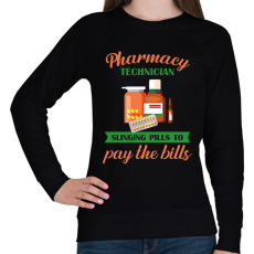 PRINTFASHION Pharmacy technician - Női pulóver - Fekete