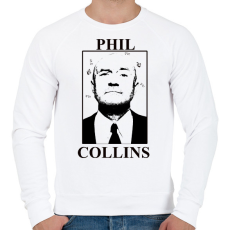 PRINTFASHION Phil Collins - Férfi pulóver - Fehér