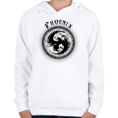 PRINTFASHION phoenix - Gyerek kapucnis pulóver - Fehér