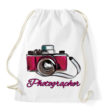 PRINTFASHION photographer - Sportzsák, Tornazsák - Fehér tornazsák
